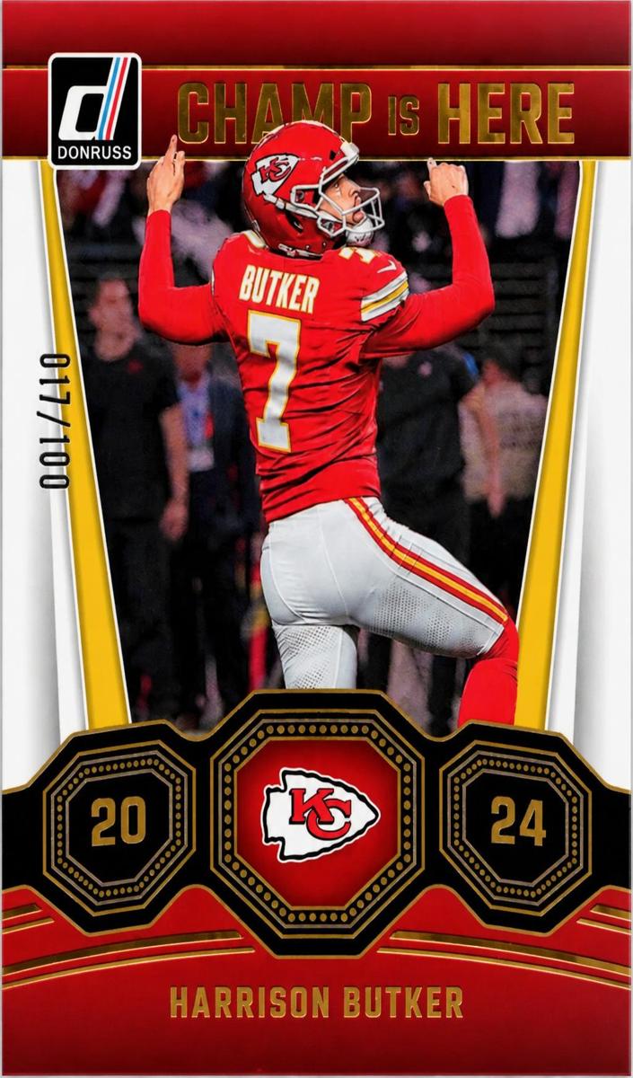 2023 Panini Donruss Football Holo Harrison Butker #CIH-9 PSA 9