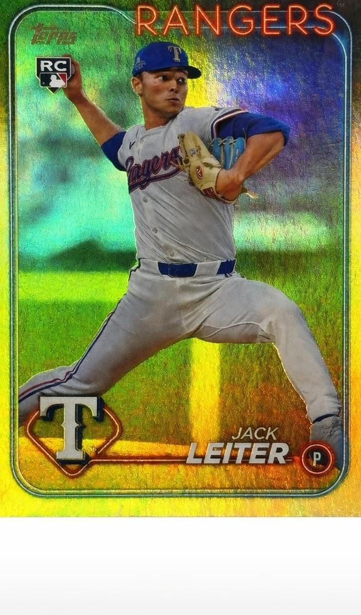 2024 Topps Update Baseball Rainbow Foil Jack Leiter #US156 PSA 9