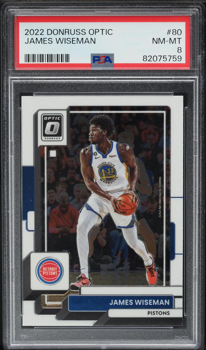 2022 Donruss Optic Basketball James Wiseman #80 PSA 7.5