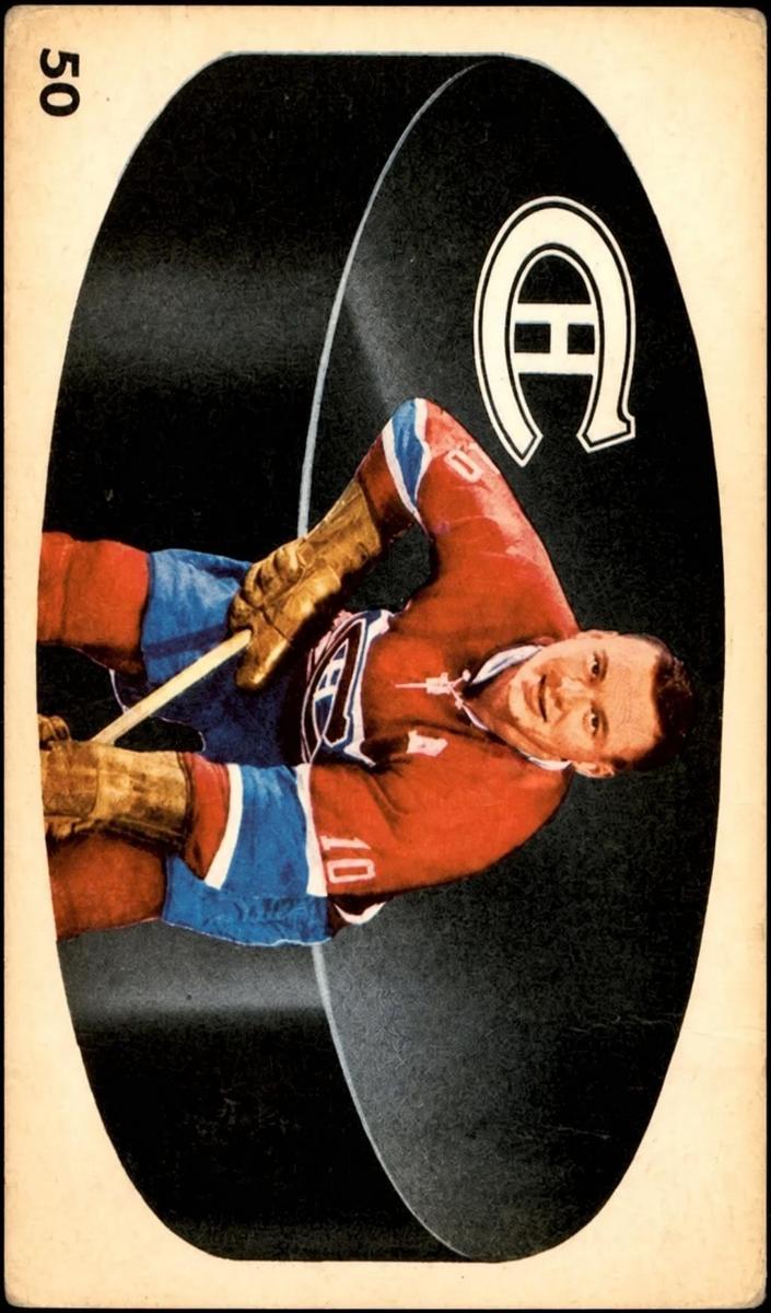 1962 Parkhurst Hockey Tom Johnson #50 PSA 9
