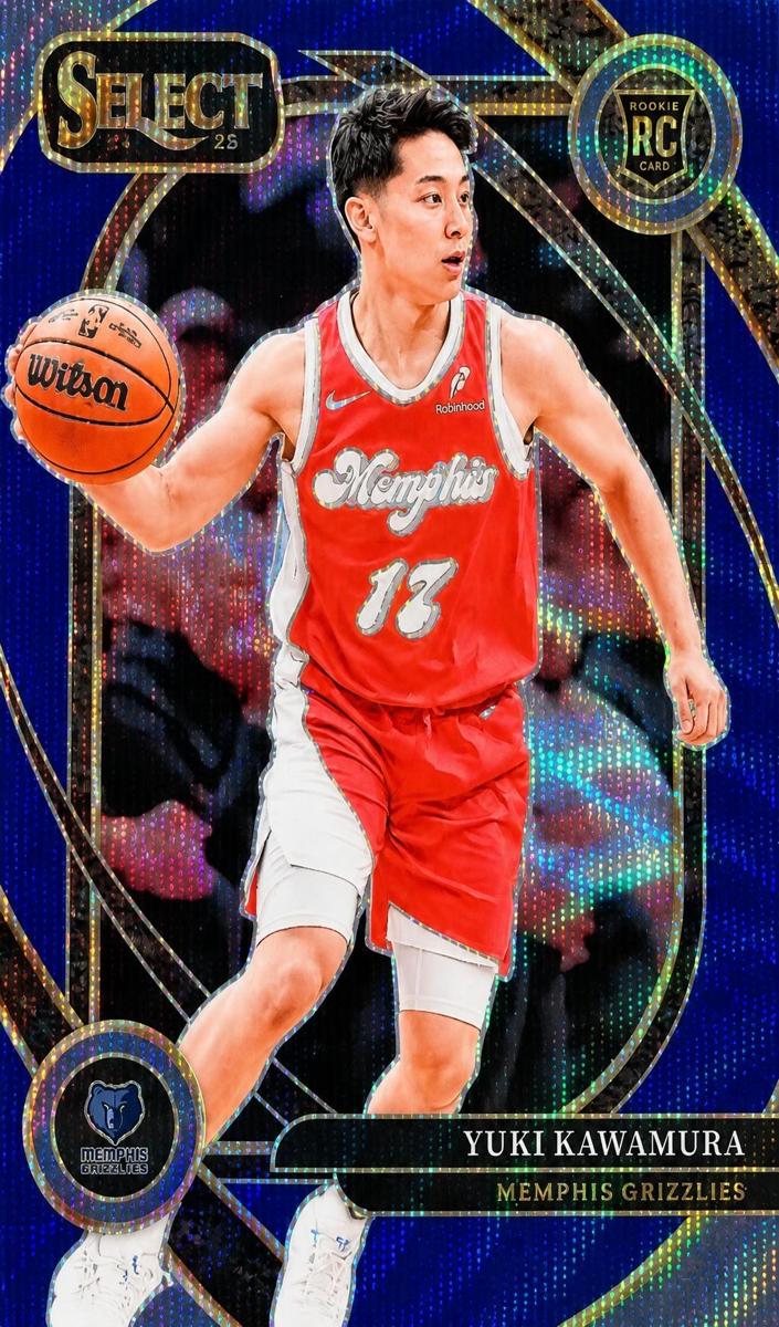 2024 Panini Select Basketball Blue Wave Yuki Kawamura #287 PSA 10