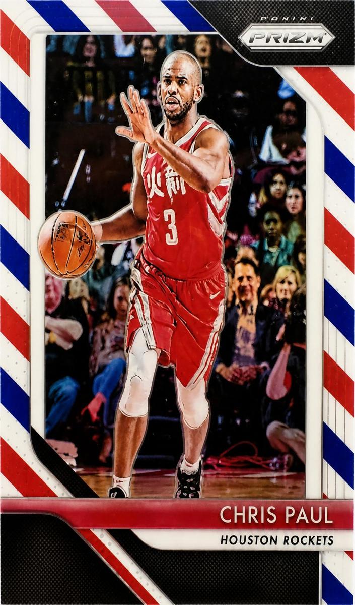 2018 Panini Prizm Basketball Prizms Red White Blue Chris Paul #24 PSA 9