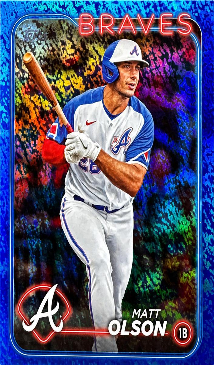 2024 Topps Baseball Blue Foil Matt Olson #350