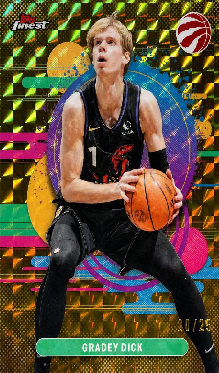 2025 Topps Finest Basketball Gold Geometric Refractor Gradey Dick #142