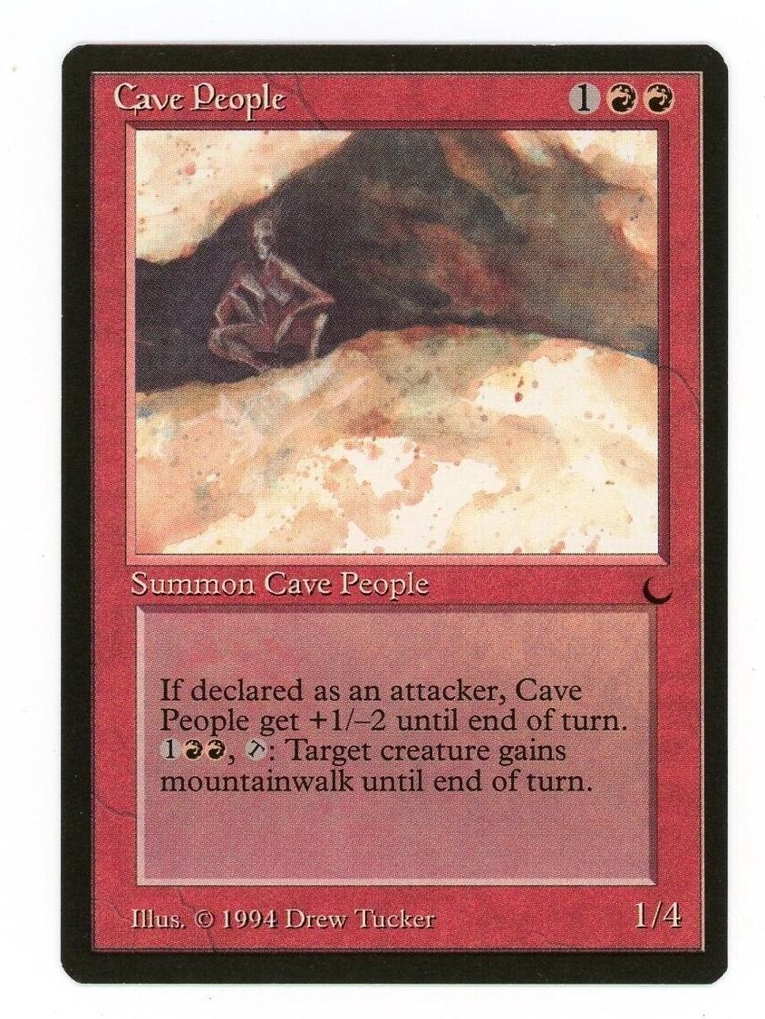1994 Magic The Gathering The Dark Cave People #NNO