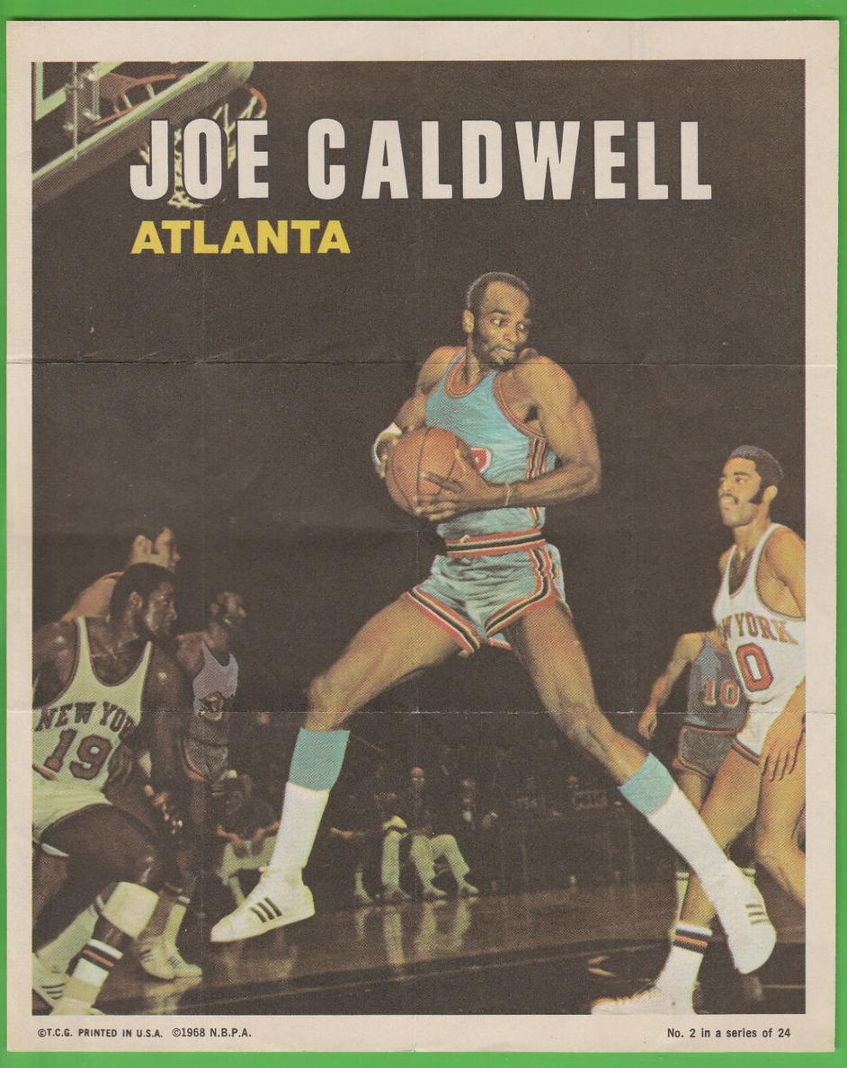 1970 Topps Poster Basketball Joe Caldwell #2
