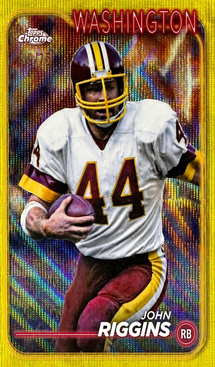 2024 Topps Chrome Football Yellow Wave Refractor John Riggins #194
