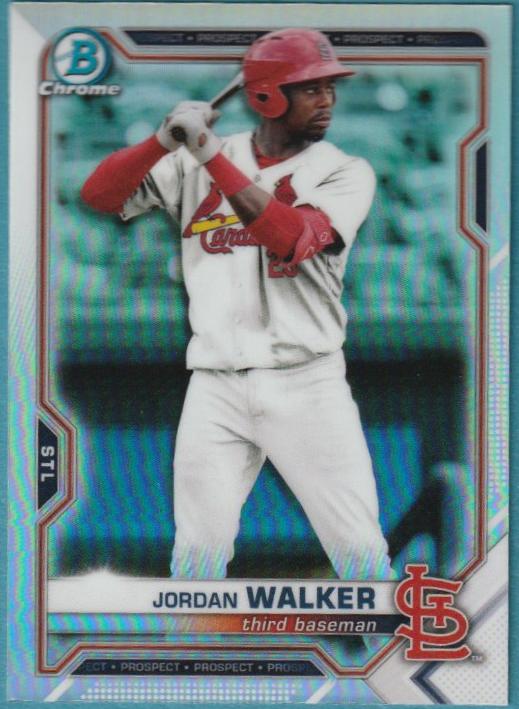 2021 Bowman Draft Chrome Baseball Refractor Jordan Walker #BDC-187 SGC 9.5