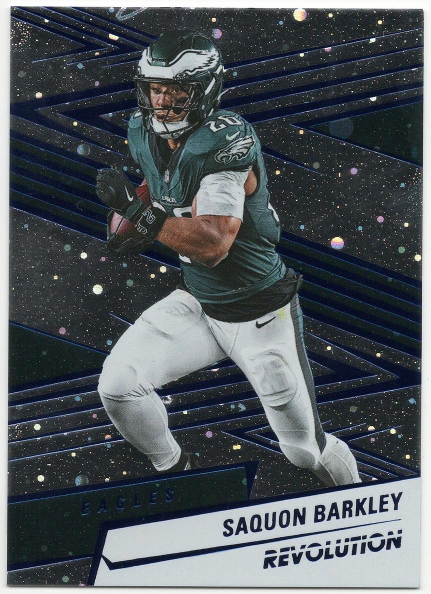2025 Panini Revolution Football Blue Cosmo Saquon Barkley #4