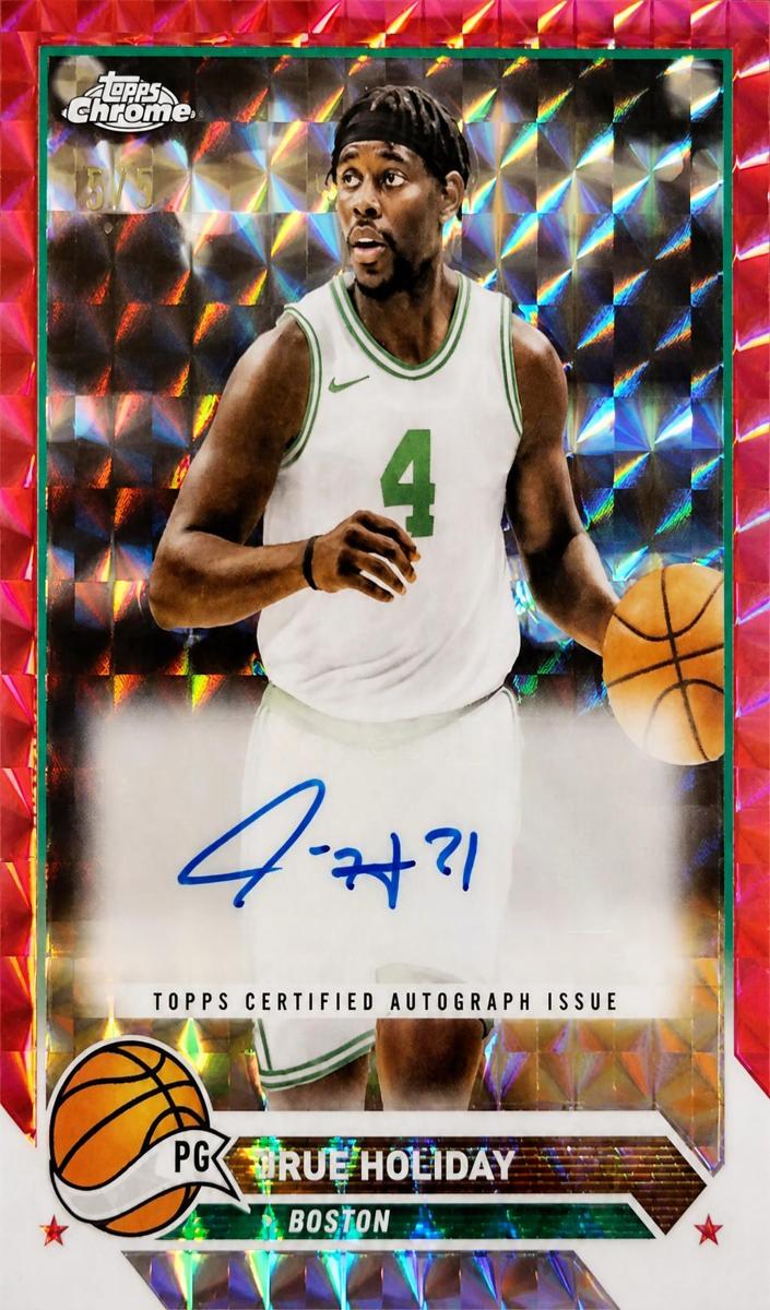 2023 Topps Chrome Basketball Red Refractor Jrue Holiday #CG-JH