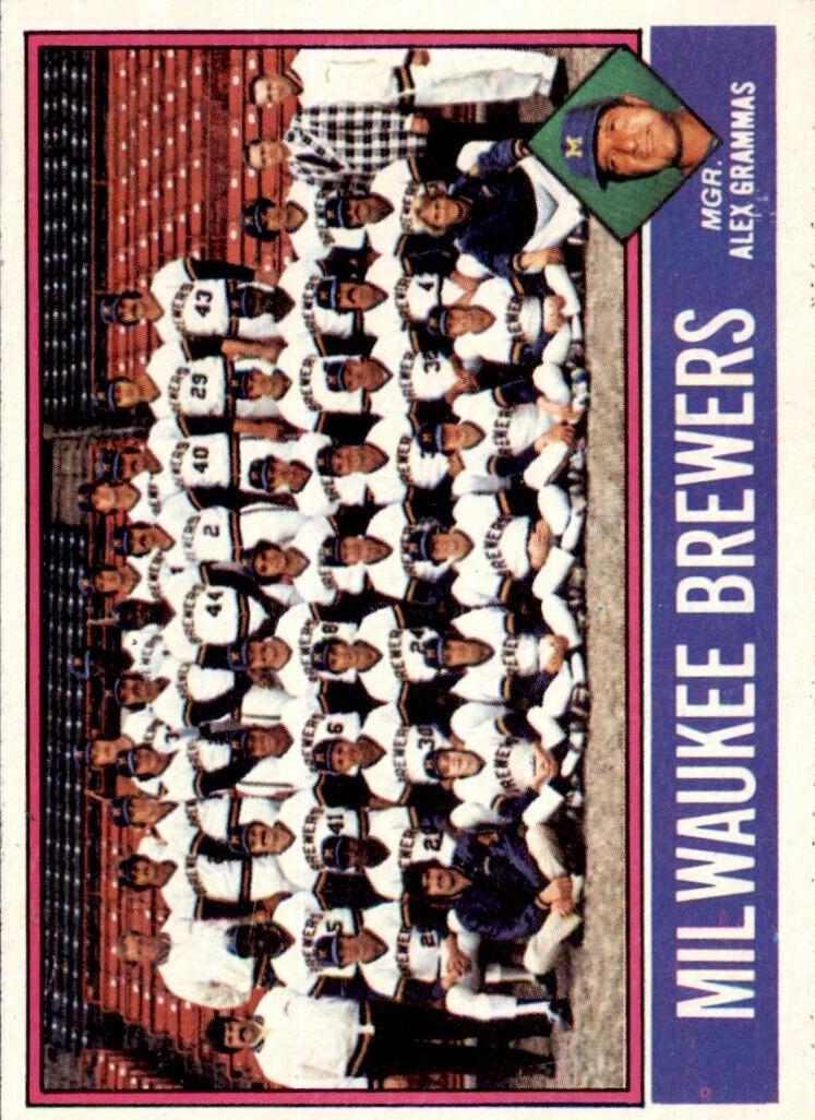 1976 Topps Baseball Milwaukee Brewers #606 PSA 10