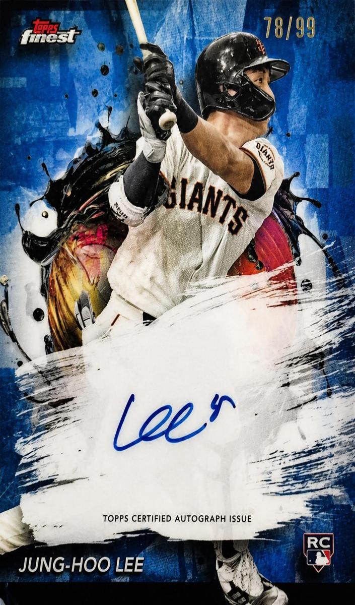 2024 Topps Finest Baseball Sky Blue Jung-Hoo Lee #FA-JHL