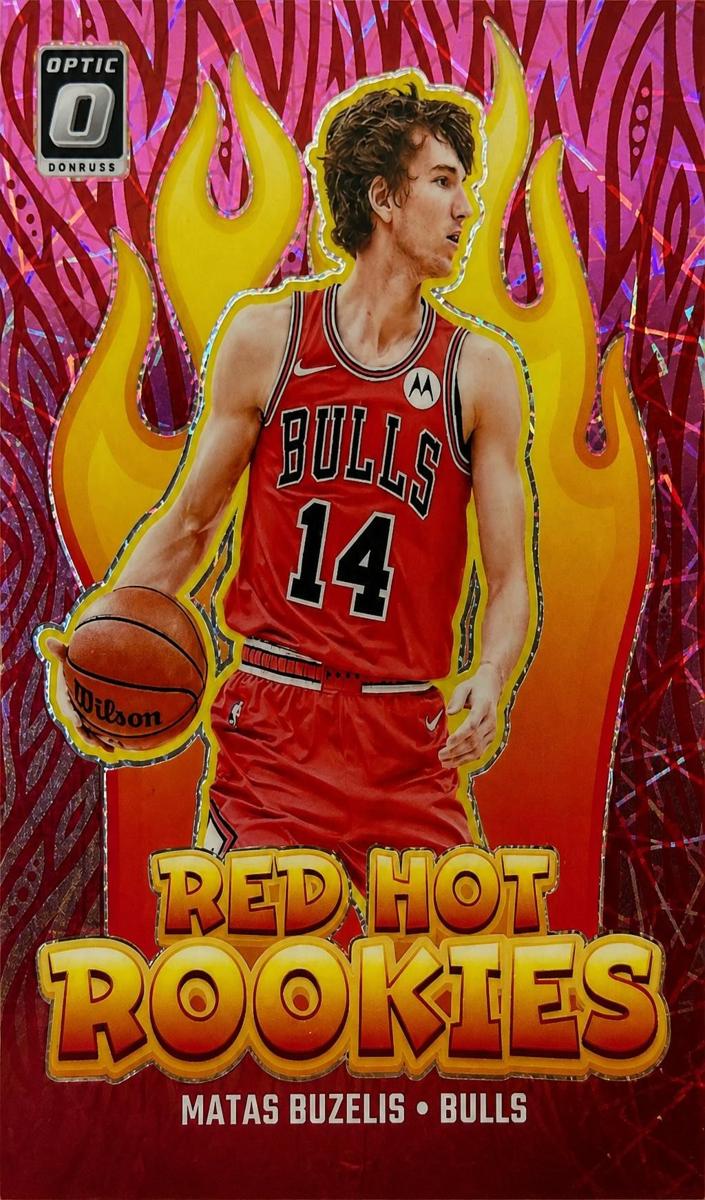 2024 Donruss Optic Basketball Pink Velocity Matas Buzelis #1 PSA 10