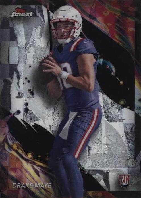 2024 Topps Finest Football Refractor Drake Maye #162