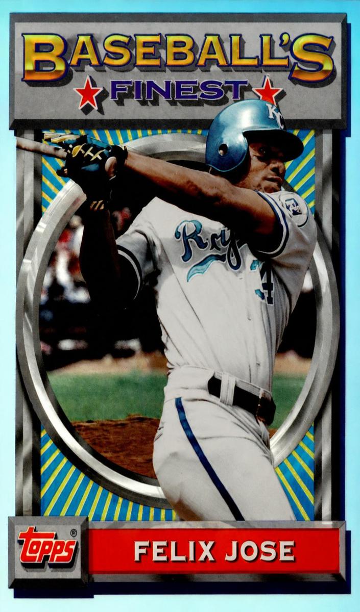 1993 Topps Finest Baseball Refractor Felix Jose #81 PSA 9