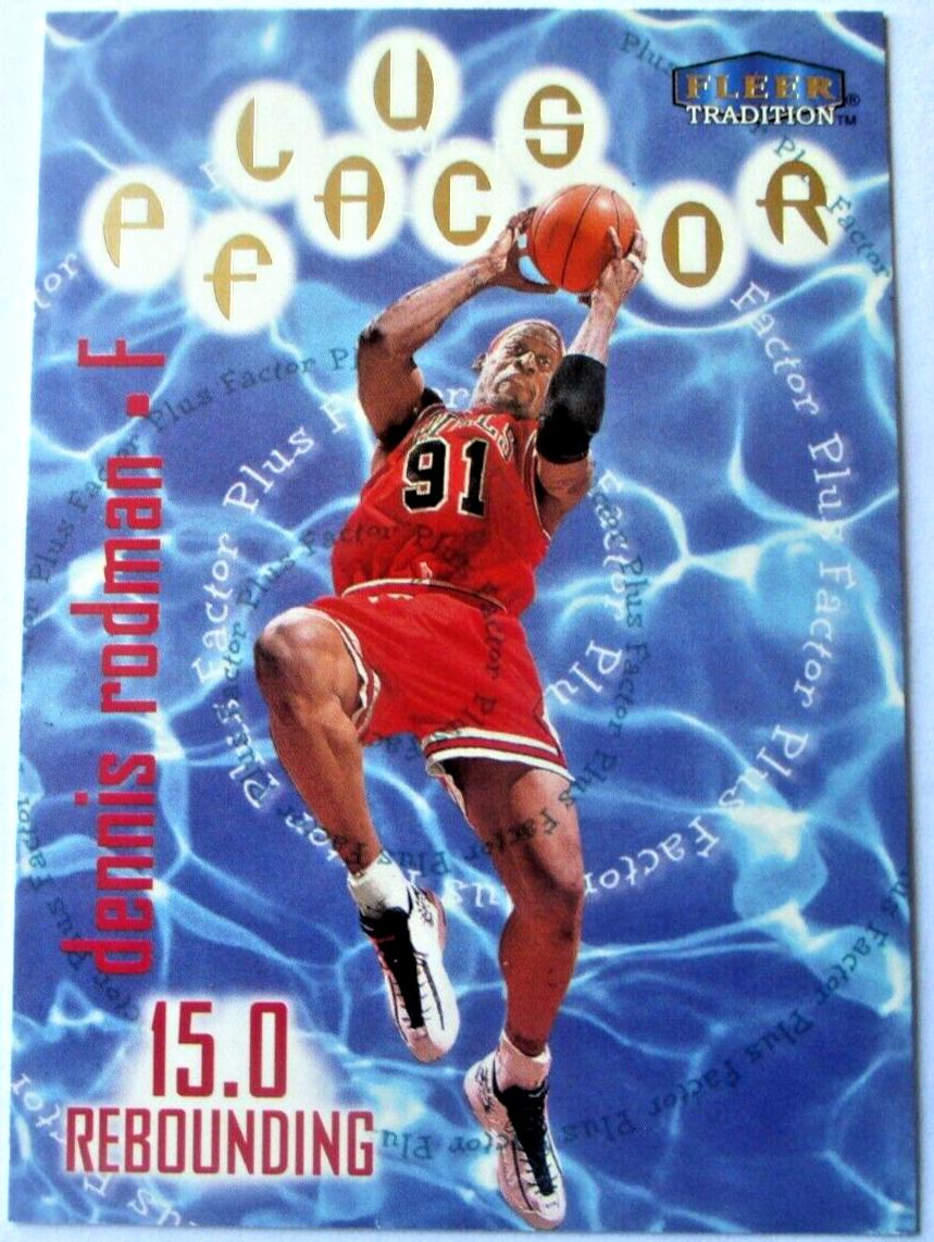 1998 Fleer Tradition Basketball Dennis Rodman #139 PSA 9