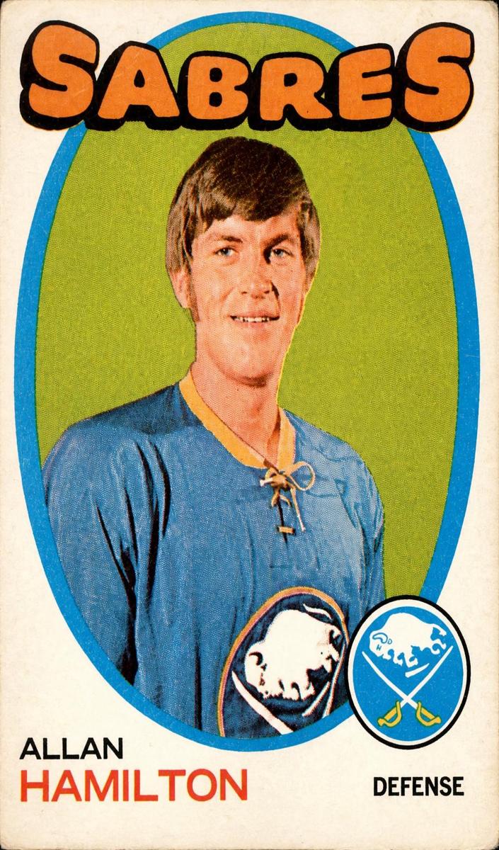 1971 O-Pee-Chee Hockey Allan Hamilton #49 PSA 8