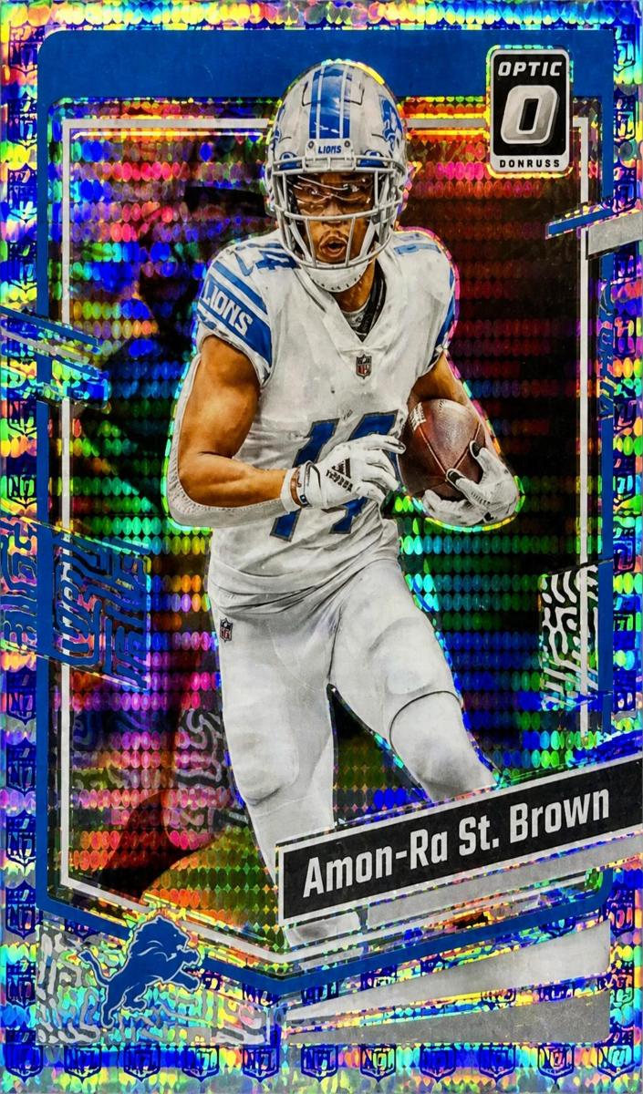 2023 Donruss Optic Football Shield Amon-Ra St. Brown #59 PSA 8.5