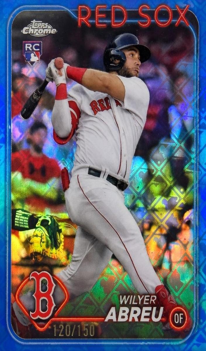 2024 Topps Chrome Logofractor Baseball Blue Wilyer Abreu #165 SGC 10
