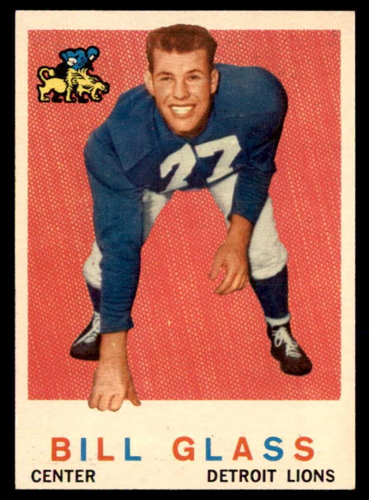 1959 Topps Football Bill Glass #122 RAW Ungraded