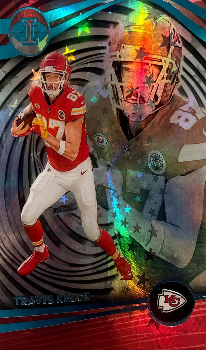 2023 Panini Illusions Football Trophy Collection Starlight Travis Kelce #55
