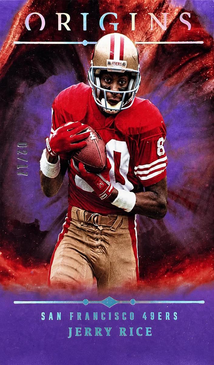 2024 Panini Origins Football Purple Jerry Rice #44