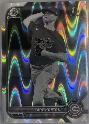 2022 Bowman Draft Baseball Black and White Raywave Cade Horton #BDC-193 PSA 9