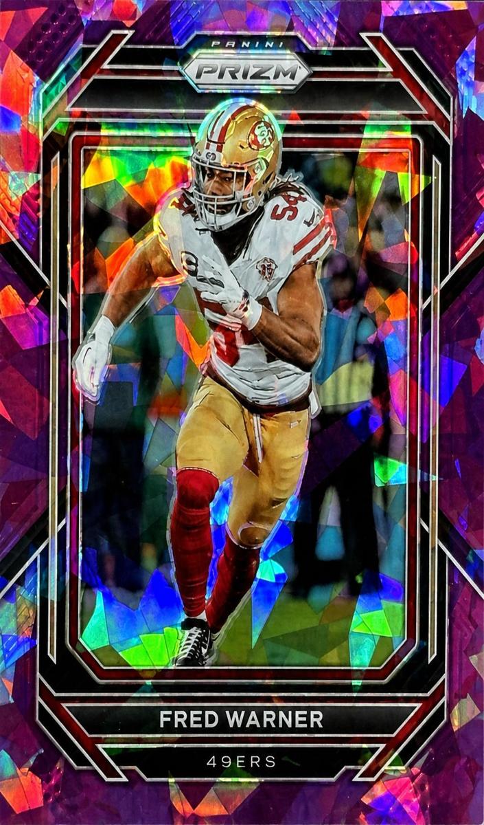 2023 Panini Prizm Football Purple Ice Fred Warner #270 PSA 7.5