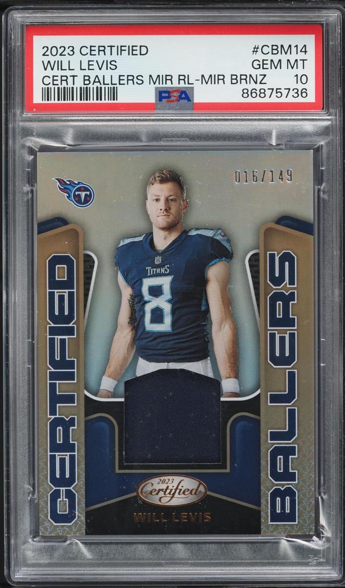 2023 Panini Certified Football Mirror Bronze Will Levis #CMB-14 PSA 9
