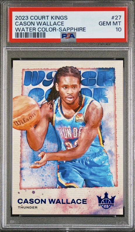 2023 Panini Court Kings Basketball Sapphire Cason Wallace #27