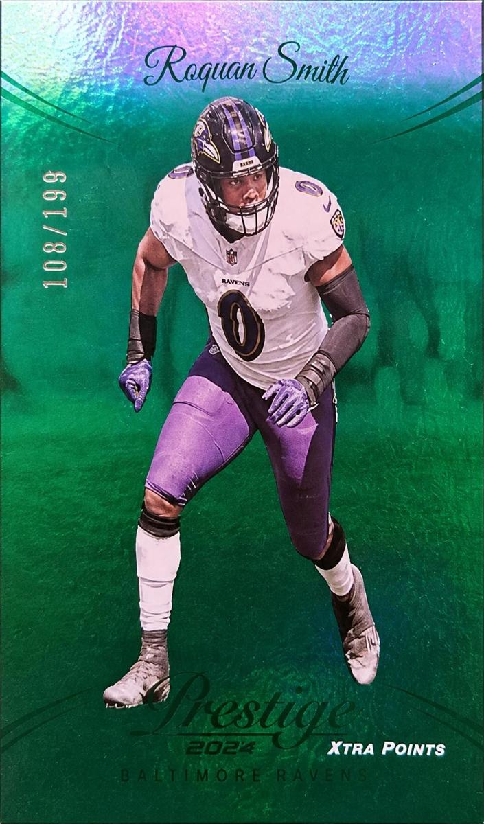 2024 Panini Prestige Football Green Premium Xtra Points Roquan Smith #24