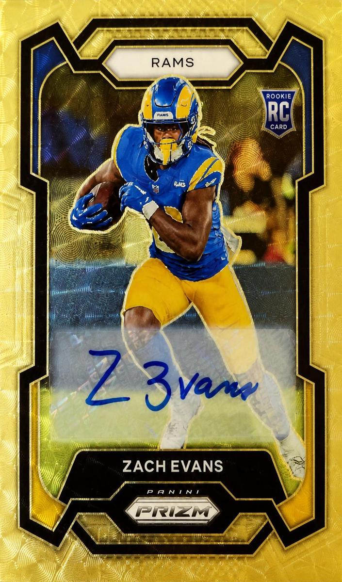 2023 Panini Prizm Football Gold Vinyl Zach Evans #359