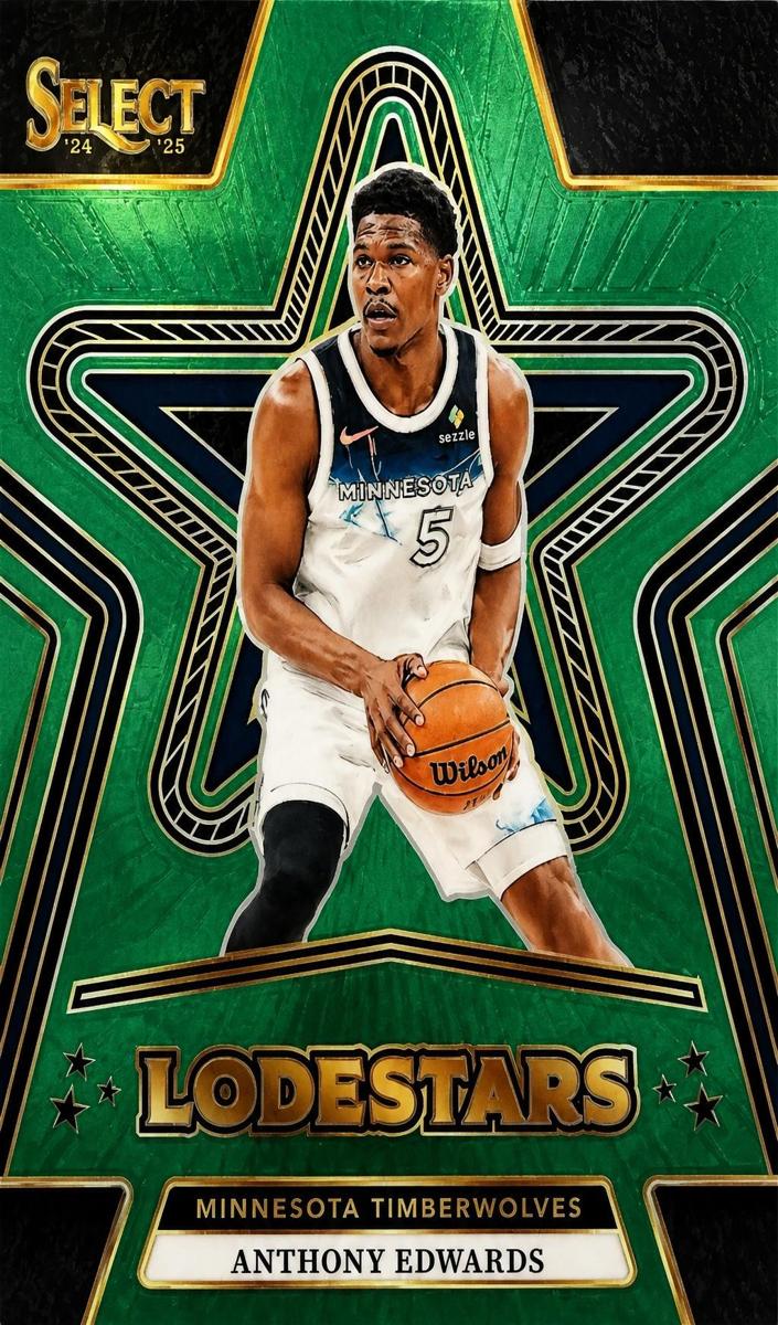 2024 Panini Select Basketball Green Anthony Edwards #10 PSA 9
