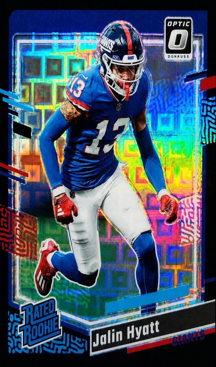 2023 Donruss Optic Football Black Pandora Jalin Hyatt #279 PSA 9