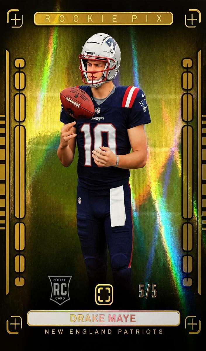 2024 Panini PhotoGenic Football Gold Drake Maye #2