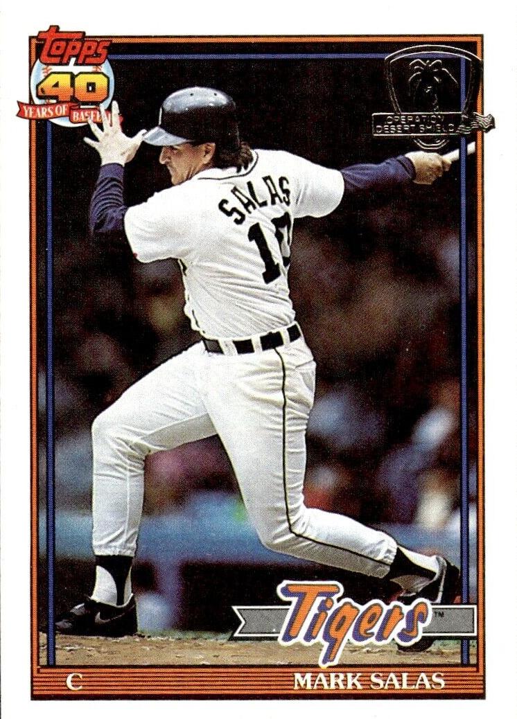 1991 Topps Baseball Mark Salas #498
