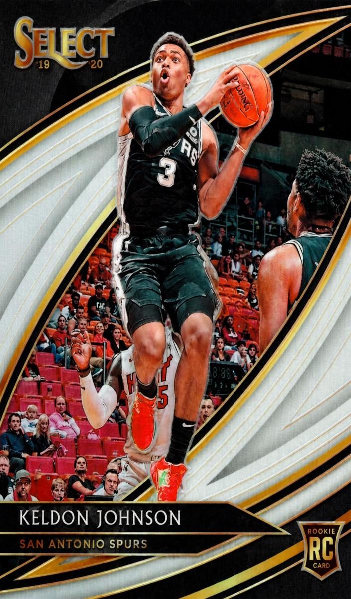 2019 Panini Select Basketball Silver Prizm Keldon Johnson #279 PSA 9