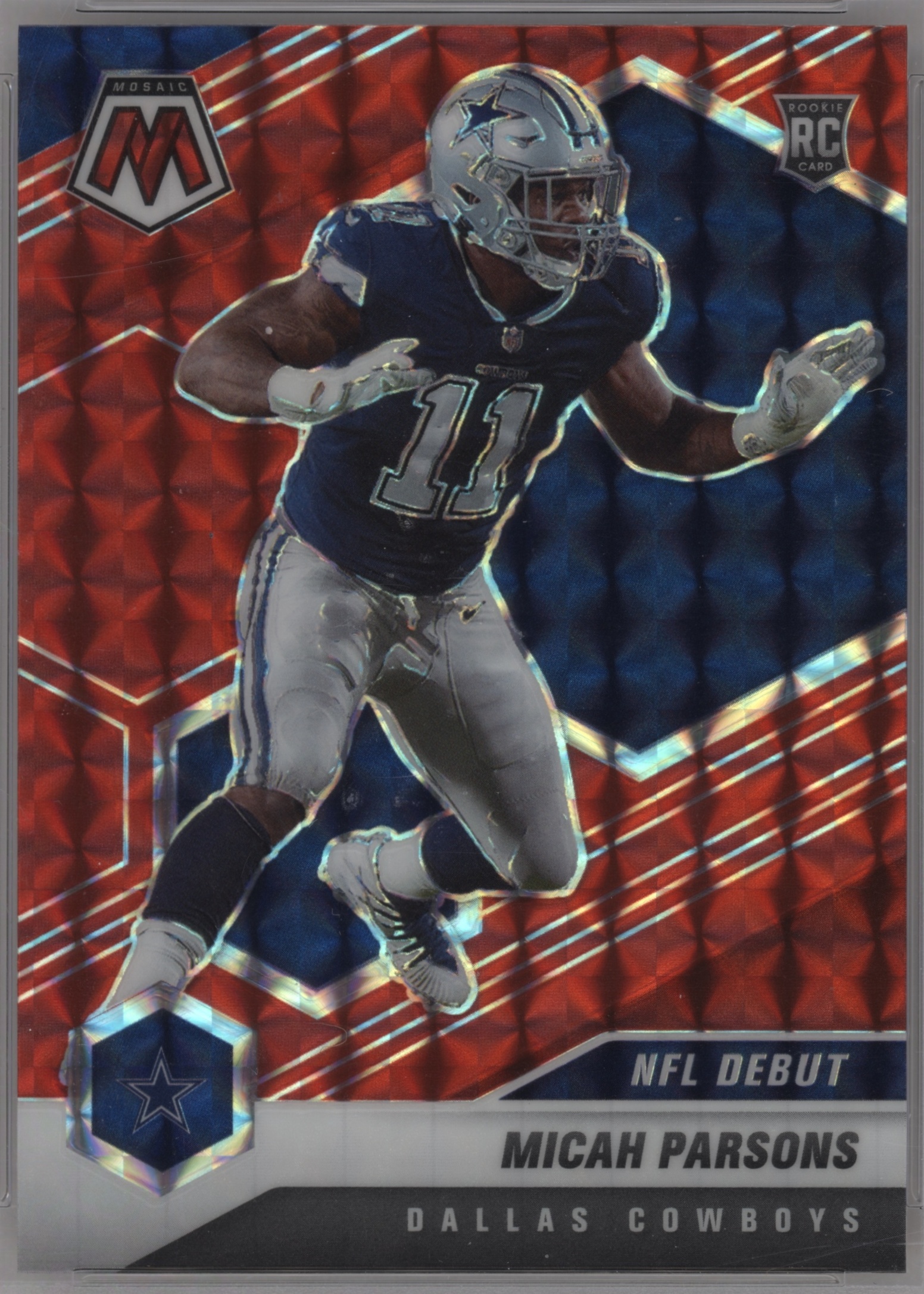 2021 Panini Mosaic Football Red Micah Parsons #257