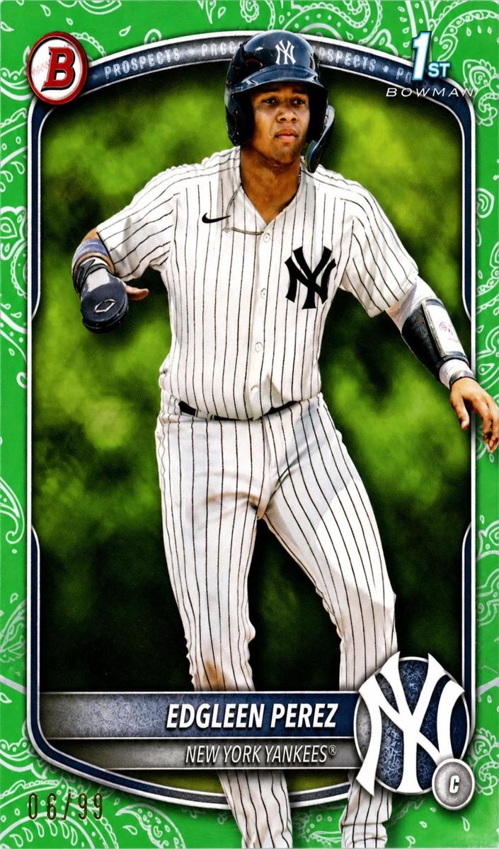 2025 Bowman Baseball Green Pattern Edgleen Perez #BP-80