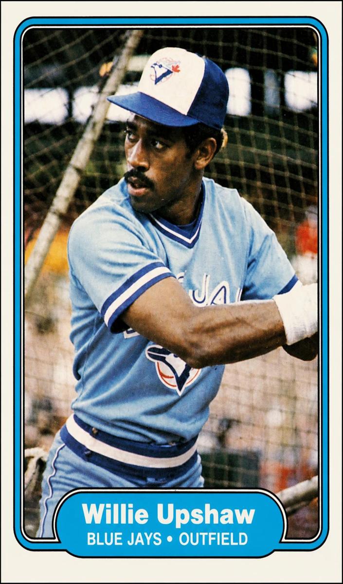 1982 Fleer Baseball Willie Upshaw #624