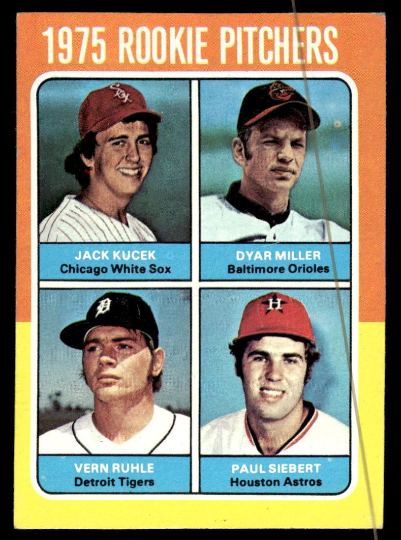 1975 Topps Baseball Rookie Pitchers #614 PSA 8