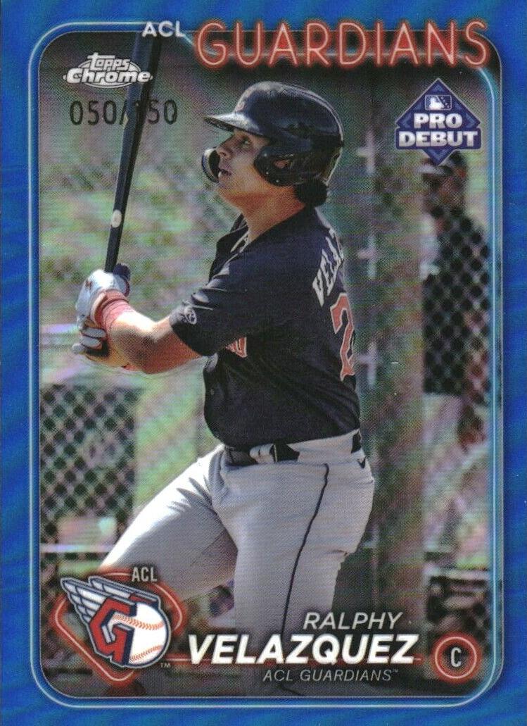 2024 Topps Pro Debut Baseball Blue Refractor Ralphy Velazquez #PDC-137