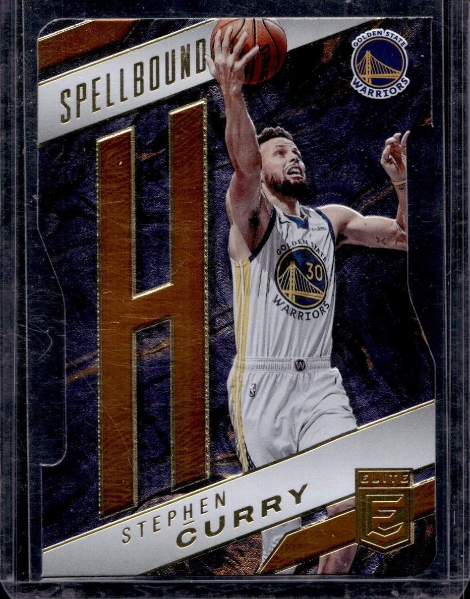 2021 Donruss Elite Basketball Die Cut Orange Stephen Curry #24 PSA 9