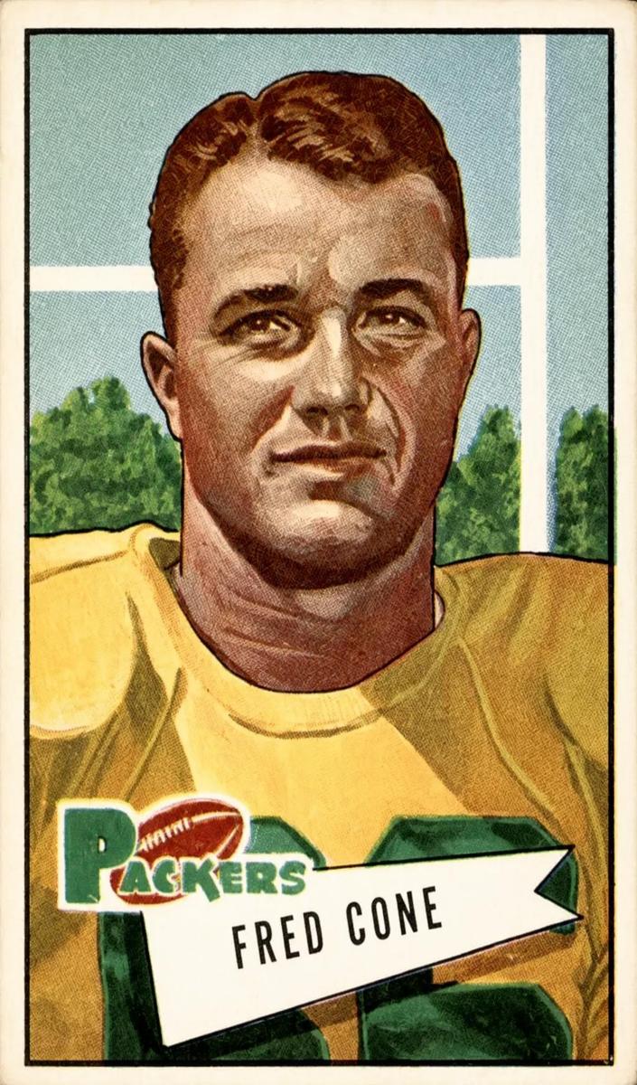 1952 Bowman Large Football Fred Cone #33 PSA 6.5