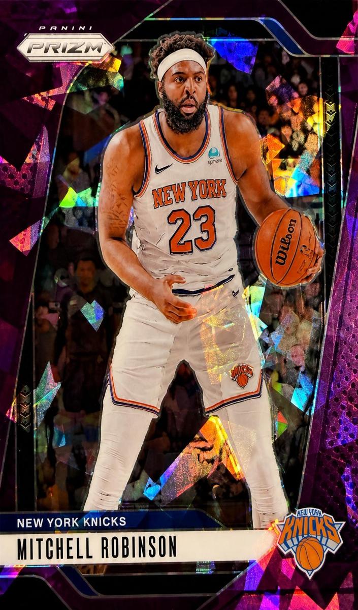 2024 Panini Prizm Basketball Purple Ice Mitchell Robinson #156