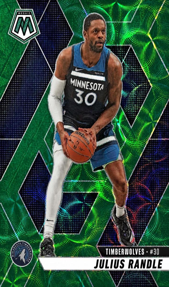 2024 Panini Mosaic Basketball International Green Julius Randle #107