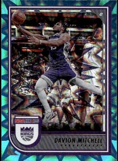 2022 Panini Hoops Basketball Teal Explosion Davion Mitchell #160 PSA 10
