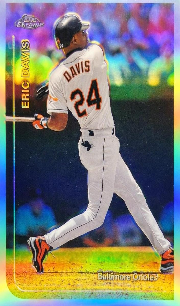 1999 Topps Chrome Baseball Refractor Eric Davis #153