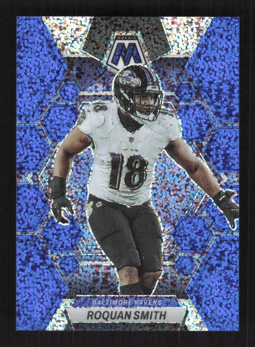 2023 Panini Mosaic Football Blue Sparkle Roquan Smith #16
