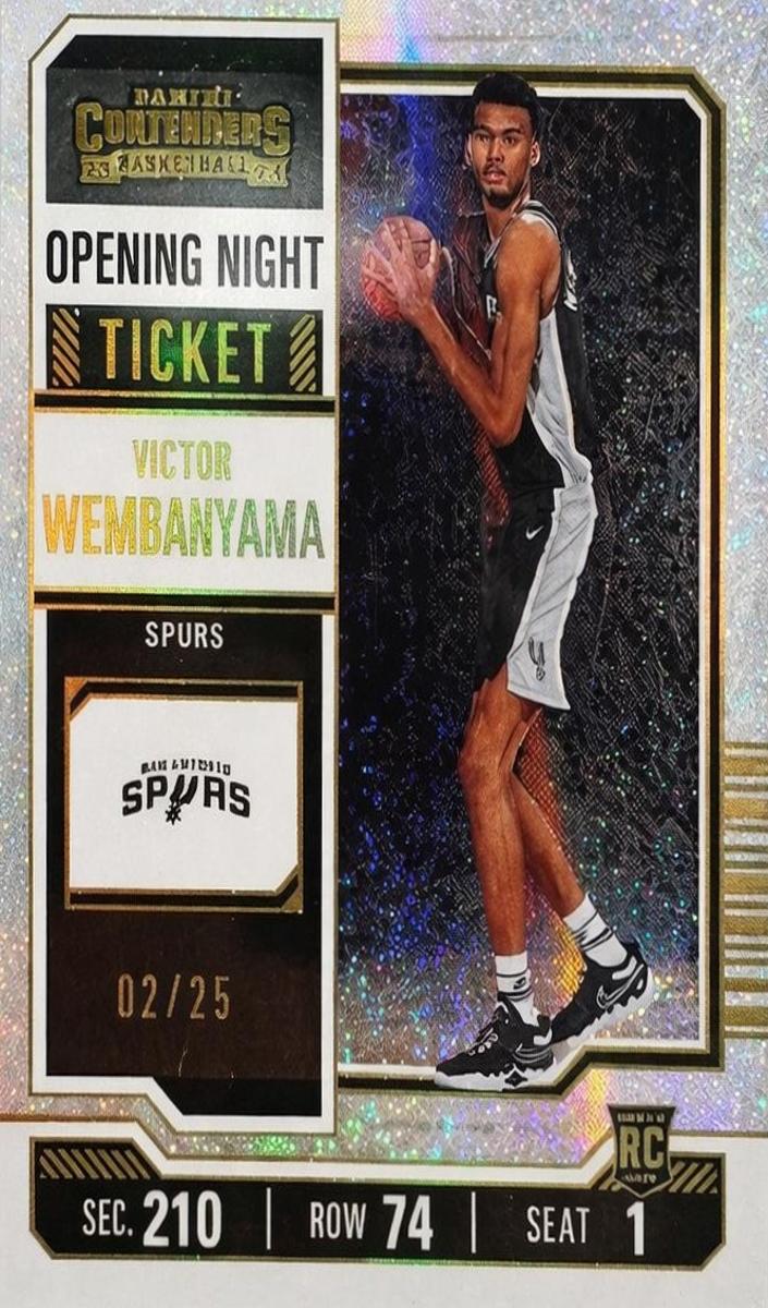 2023 Panini Contenders Basketball Opening Night Ticket FOTL Victor Wembanyama #11
